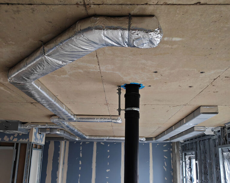 Mechanical ventilation with heat recovery (MVHR) repair in Merrick Place