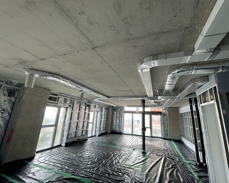 Project of Maslev Vent - 1st and 2nd fix of Mechanical Ventilation with Heat Recovery (MVHR)