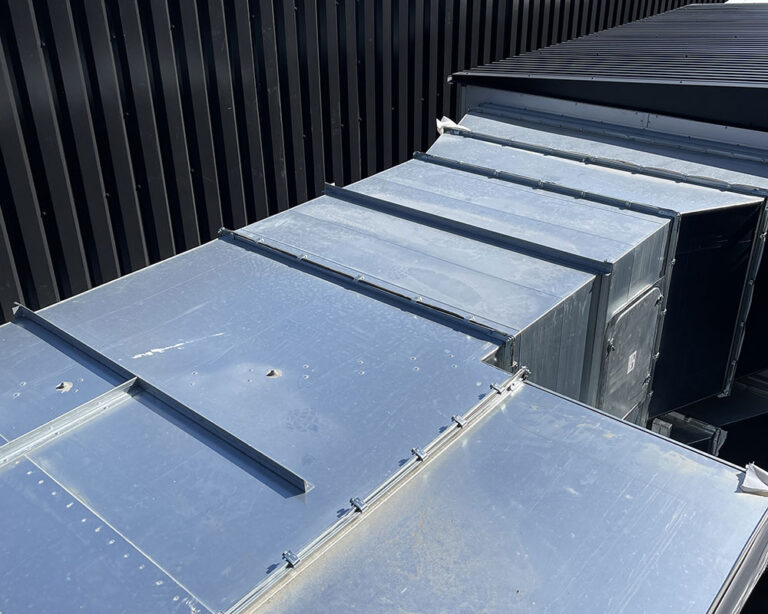 Quality installation of Industrial ventilation system in Dagenham Film studios, carried out by Maslev Vent